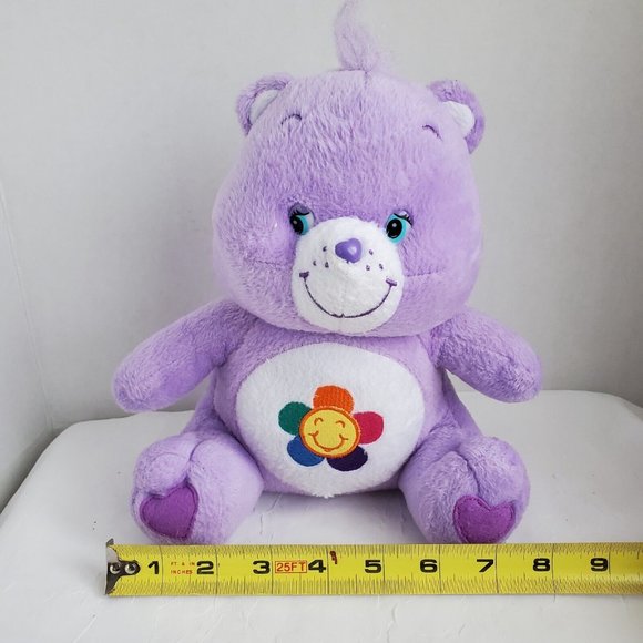 Care Bear Plush Harmony Bear by Nanco 2004 Purple 9 In Stuffed Animal Toy - Picture 10 of 12